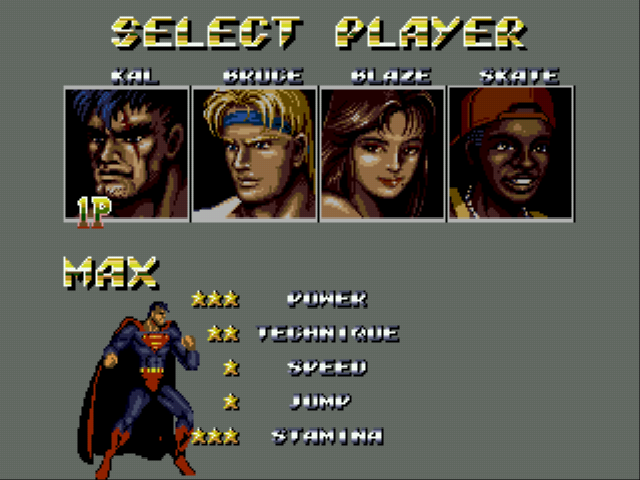 Streets of Rage 2 - DC Comics Heroes Edition Screenthot 2